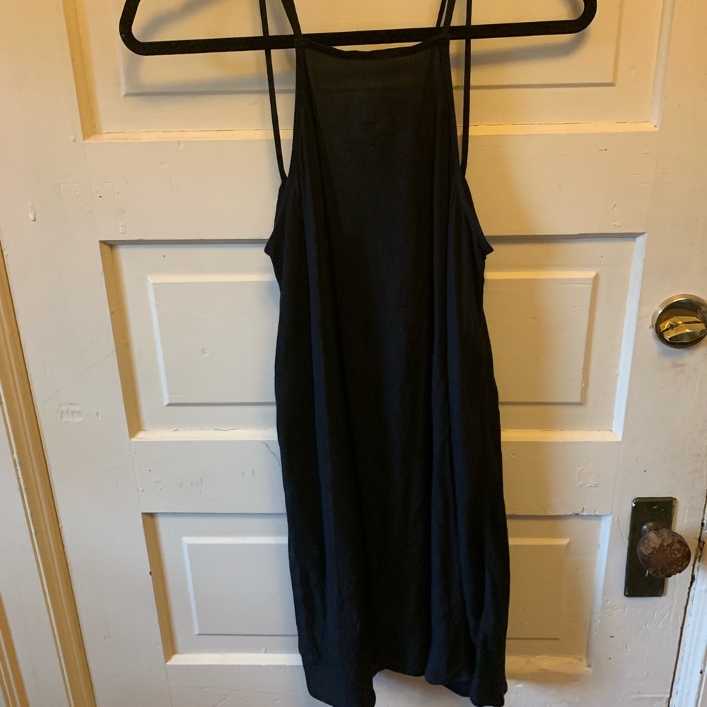 Urban Outfitters Black Strappy Apron Dress